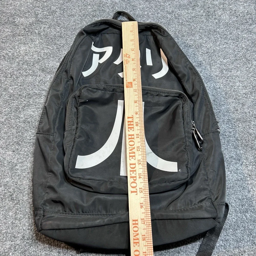 ATARI Backpack w/ Japanese Logo Black Katakana- Officially Licensed Canvas